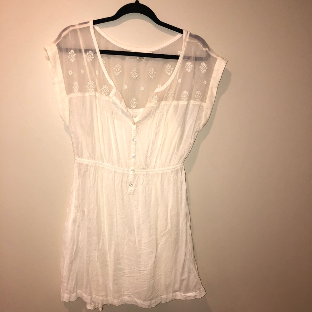 Boho dress with cotton underlay